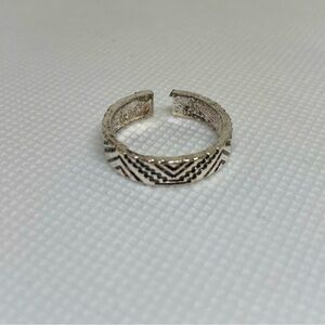 Silver Open Design Band Ring